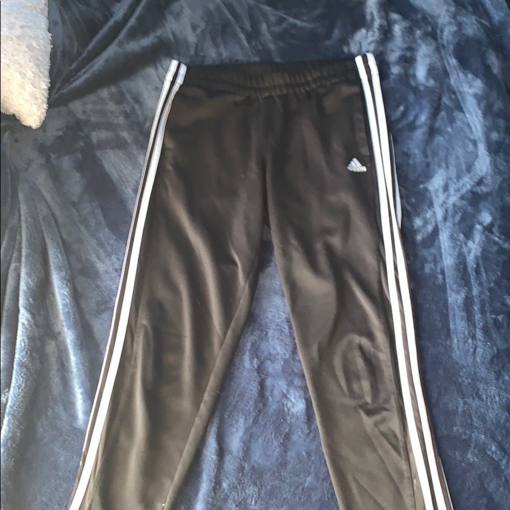 Black and White Adidas Joggers